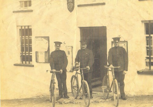 Hugginstown RIC, outside the Barracks in the years prior to 1920